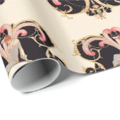 ART DECO SCHAUTY FASHION COSTUMEN DESIGNER MONOGRA GESCHENKPAPIER (Rolleneckpunkt)