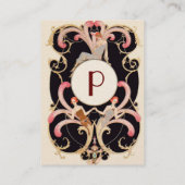 ART DECO SCHAUTY FASHION COSTUMEN DESIGNER MONOGRA VISITENKARTE (Rückseite)