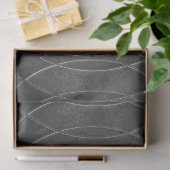 Art Deco Schiefergraues Deko-Tissue Seidenpapier (Geschenk)