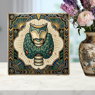 Art Deco Schilddrüse Biologie medizinisch vintage Fliese