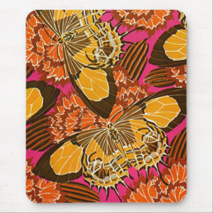 Art-Déco-Schmetterlinge von Seguy - Mousepad