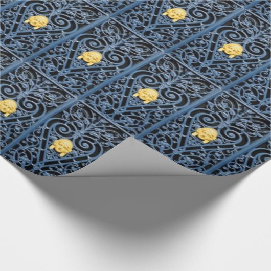 Art Deco Schmiedeeisenpapier Geschenkpapier (Ecke)