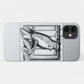 Art Deco Schnitzereifalke - silber Case-Mate iPhone Hülle (Rückseite (Horizontal))
