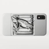 Art Deco Schnitzereifalke - silber Case-Mate iPhone Hülle (Rückseite (Horizontal))