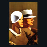 Art Deco Schöne Couple Driving Poster<br><div class="desc">Nichts übertrifft den Glamour und die Sinnlichkeit der Art-Déco-Bewegung der 1920er Jahre als dieses Bild eines eleganten & wunderschönen Paares, das in seinem Auto unterwegs ist. Ein perfektes Geschenk für den Liebhaber der Vintagen Art Déco Epoche und Plakate! Der Künstler ist Marcello Dudovich (1878-1962), ein italienischer Maler, Illustrator und Plakatdesigner...</div>