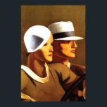 Art Deco Schöne Couple Driving Poster<br><div class="desc">Nichts übertrifft den Glamour und die Sinnlichkeit der Art-Déco-Bewegung der 1920er Jahre als dieses Bild eines eleganten & wunderschönen Paares, das in seinem Auto unterwegs ist. Ein perfektes Geschenk für den Liebhaber der Vintagen Art Déco Epoche und Plakate! Der Künstler ist Marcello Dudovich (1878-1962), ein italienischer Maler, Illustrator und Plakatdesigner...</div>