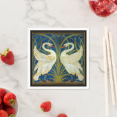 Art Deco Schwäne Serviette (Beispiel)
