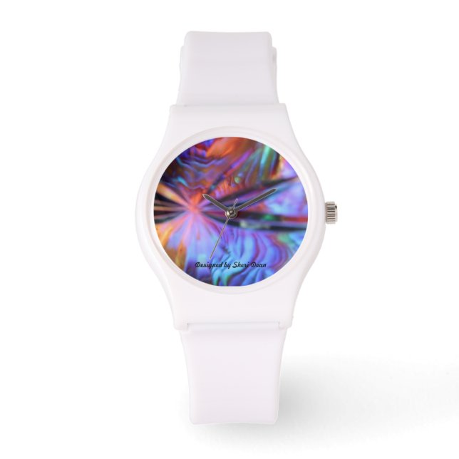 Art-Deco-Schwarz-Band-Uhr Armbanduhr (Vorderseite)