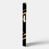 Art Deco Schwarz Gold Muster iPhone-Hülle Case-Mate iPhone Hülle (Rückseite / Rechts)