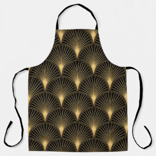 Art Deco Schwarz Gold: Nahtloser Luxus Schürze