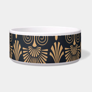 Art Deco Schwarz Gold: Retro. Napf