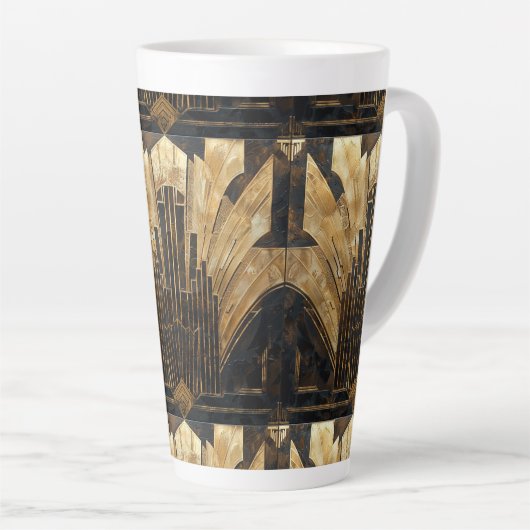 Art Deco Schwarz Milchtasse (Rechte Ecke)