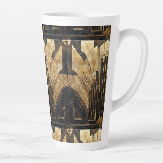 Art Deco Schwarz Milchtasse (Rechts)