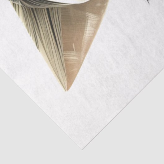 Art Deco Schwarz-weiß Feline Decoupage Seidenpapier (Ausschnitt)