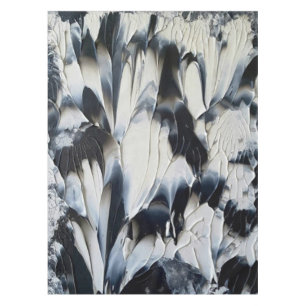 Art Deco Schwarz-Weiß-Tablette Tischdecke