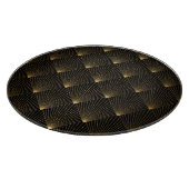 Art Deco: Schwarze Gold Elegance. Schneidebrett (Ecke)