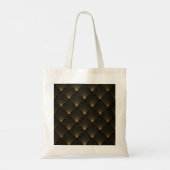 Art Deco: Schwarze Gold Elegance. Tragetasche (Rückseite)