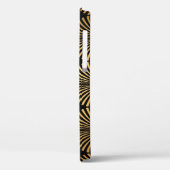 Art Déco: Schwarze Goldskala. Case-Mate iPhone Hülle (Rückseite / Links)