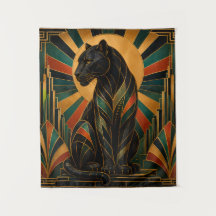Art Deco Schwarzer Panther