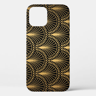Art Deco, schwarzes Gold, nahtloses Muster. Case-Mate iPhone Hülle