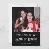 Art Deco | Schwarzes und Silberes Brautparty Foto Einladung (Vorderseite)