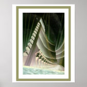 Art Deco Schwimmer Plakat 16 x 20 (Vorne)