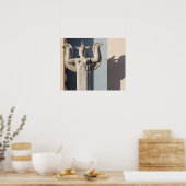 Art Deco Sculpture at the State Fair of Texas Poster (Küche)