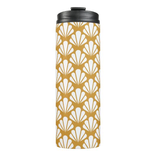 Art Deco Seamless Pattern. Geometric Floral decora Thermosbecher (Vorderseite)
