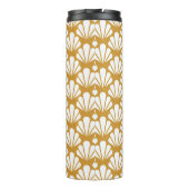 Art Deco Seamless Pattern. Geometric Floral decora Thermosbecher (Rückseite)