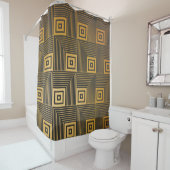 Art Deco seamless vintage wallpaper pattern Duschvorhang (Beispiel)