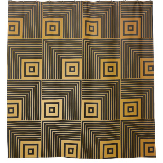 Art Deco seamless vintage wallpaper pattern Duschvorhang (Vorderseite)