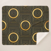 Art Deco seamless vintage wallpaper pattern Sherpadecke (Vorderseite (Horizontal))