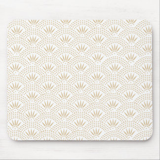 Art Deco Seigaiha-Wellenmuster Mousepad