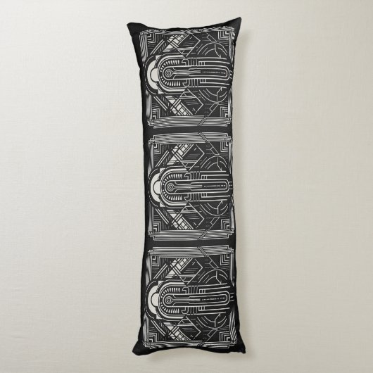 Art Deco Seitenschläferkissen (Rückseite (Vertikal))