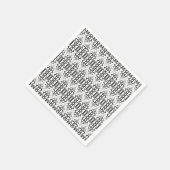 Art Deco Serviette (Ecke)