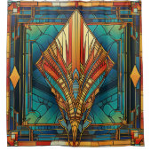 Art Deco Shower Curtain Duschvorhang (Vorderseite)