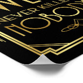 Art-Deco-Signatur drucken ein wenig SWEET Poster (Ecke)