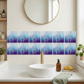 Art Deco Silver Jellyfish Ocean Gradient Design Fliese