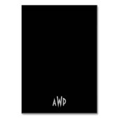 Art Deco Silver Wedding Reception Beilagen Karten (Rückseite)