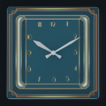 Art Deco simple Quadratische Wanduhr<br><div class="desc">Großartiges Uhrendesign. Du wirst es wie andere Liebe bekommen. Sie können dieses Design auch für andere Produkte verwenden,  die Sie mögen,  oder Ihren Text anpassen und hinzufügen. Folgen Sie mir für mehr. Vielen Dank. Ich wünsche Ihnen einen schönen Tag.</div>