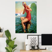 Art Deco - Sitting Pretty Poster (Heimbüro)