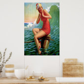 Art Deco - Sitzen Hübsch Poster (Küche)