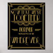 Art-Deco-Sitzplan Platz, wo auch immer Poster (Vorne)