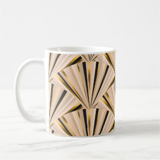 Art-Déco-Skala: Geometrischer Goldener Glamour Kaffeetasse