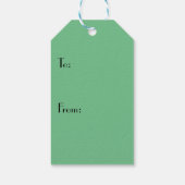 Art Deco Skater Geschenkanhänger (Rückseite)