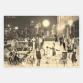 Art Déco Skyline Geschenkpapier Set (Vorderseite 3)