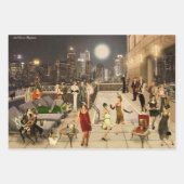 Art Déco Skyline Geschenkpapier Set (Vorderseite)