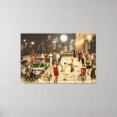 Art Déco Skyline Leinwanddruck (Vorderseite)