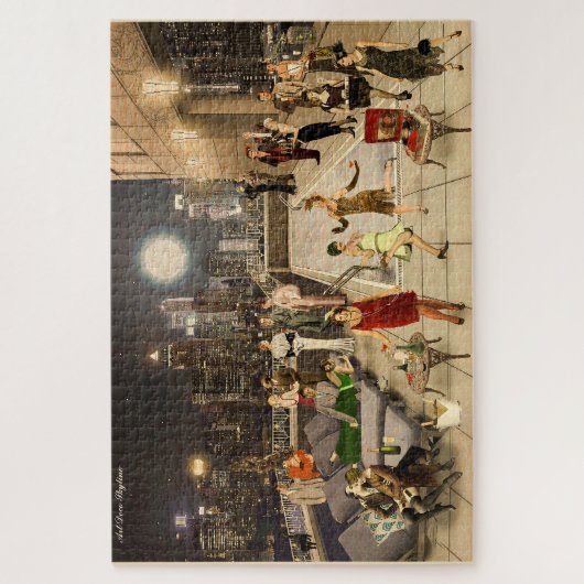 Art Déco Skyline Puzzle (Vertikal)