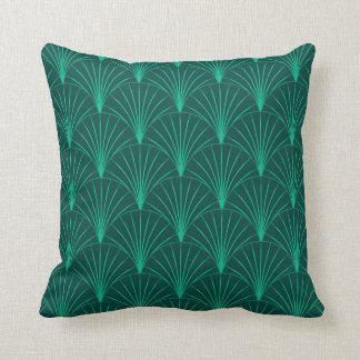Art Deco Smaragdgrün Kissen